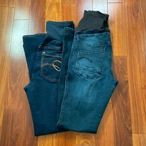 Two Pairs of Maternity Jeans